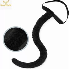 Vera Vtc Siyah Peluş Kuyruk Şekil Verilebilir 70 cm 965874