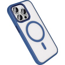 Vera Vtc  Apple iPhone 15 Pro Max Terea Magsafe Kapak - Lacivert 965874