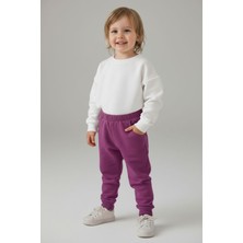 Evavi Çocuk Baskısız Pembe Eşofman Altı