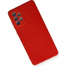 Vera Vtc  Samsung Galaxy A72 Kılıf Nano Içi Kadife Silikon - Kırmızı 965874