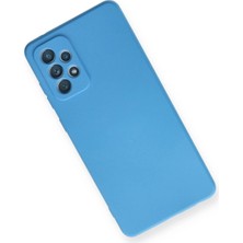 Vera Vtc  Samsung Galaxy A72 Kılıf Nano Içi Kadife Silikon - Mavi 965874