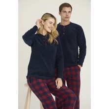 Ang Butik Kocabey 7304-K Kadın Midi Yaka Pijama Takım