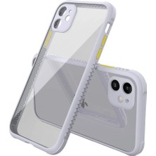 Vera Vtc  iPhone 12 Mini Kılıf Miami Şeffaf Silikon - Lila 965874