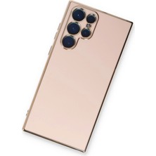 Vera Vtc  Samsung Galaxy S22 Ultra Kılıf Volet Silikon - Pembe 965874