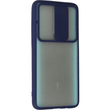 Vera Vtc  Xiaomi Redmi Note 8 Pro Kılıf Palm Buzlu Kamera Sürgülü Silikon - Lacivert 965874