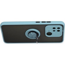 Vera Vtc  Xiaomi Redmi 10C Kılıf Montreal Yüzüklü Silikon Kapak - Buz Mavi 965874