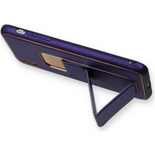 Vera Vtc  iPhone Xs Max Kılıf Coco Deri Standlı Kapak - Mor 965874