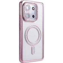 Vera Vtc  Xiaomi Redmi 15C 4g Joke Simli Magneticsafe Kılıf - Pembe 965874