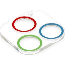 Vera Vtc  iPhone 12 Pro Renkli Kamera Lens Koruma Cam - Mavi-Yeşil 965874