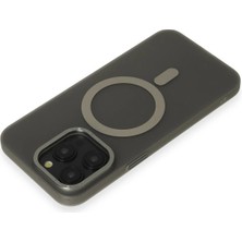 Vera Vtc  iPhone 15 Pro Kılıf Lodos Magneticsafe Mat Kapak - Titan Gri 965874