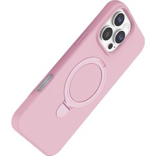 Vera Vtc  Apple iPhone 16 Pro Regal Magsafe Standlı Kapak - Açık Pembe 965874