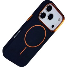 Vera Vtc  Apple iPhone 17 Pro Max Luno Deri Magsafe Kapak - Mavi 965874