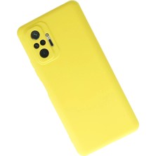 Vera Vtc  Xiaomi Redmi Note 10 Pro Kılıf Nano Içi Kadife Silikon - Sarı 965874