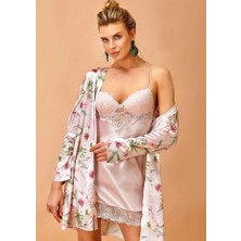 Ang Butik Nurteks 5352 Kadın Gecelik ve Sabahlık Takımı