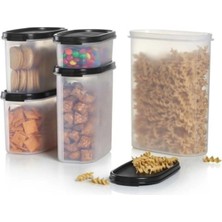 Bestay Tupperware Oval Serisi Kuru Erzak Saklama Seti 5'li