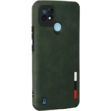 Vera Vtc  Realme C21 Kılıf Loop Deri Silikon - Yeşil 965874