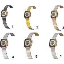 Vera Vtc  Apple Watch 42MM Made Metal Kordon - Gümüş-Gold 965874