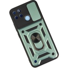 Vera Vtc  Realme C25Y Kılıf Pars Lens Yüzüklü Silikon - Yeşil 965874