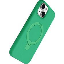 Vera Vtc  Apple iPhone 15 Regal Magsafe Standlı Kapak - Yeşil 965874