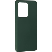 Vera Vtc  Samsung Galaxy S20 Ultra Kılıf Nano Içi Kadife Silikon - Koyu Yeşil 965874