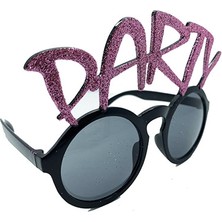 Vera Vtc Party Yazılı Simli Pembe Renk Parti Gözlüğü 15X7 cm 965874