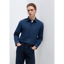 Mavi Eric Mavi Edition Puslu Indigo Mavisi Jean Gömlek 0211504-91348