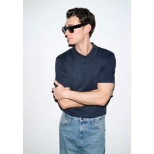 Mavi Lacivert (Tencel™) Modal Karışımlı Polo Tişört 0613163-83699