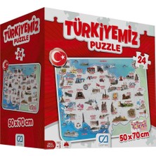 Vera Vtc Türkiyemiz 24 Parça Yer Puzzle 965874
