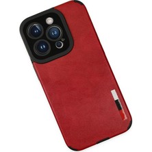 Vera Vtc  iPhone 14 Pro Max Kılıf Loop Deri Silikon - Kırmızı 965874