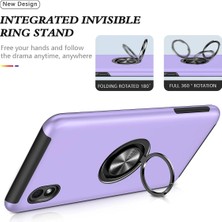 Vera Vtc  Samsung Galaxy A01 Core Kılıf Elit Yüzüklü Kapak - Mor 965874