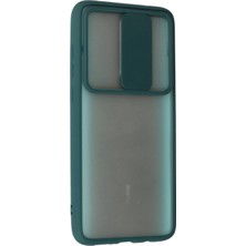 Vera Vtc  Xiaomi Redmi Note 8 Pro Kılıf Palm Buzlu Kamera Sürgülü Silikon - Yeşil 965874