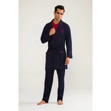 Ang Butik D's Damat 03000 5'li Robdöşambr Erkek Damat Pijama Seti
