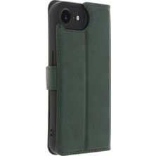 Vera Vtc  iPhone 16E Kılıf Trend S Plus Kapaklı Kılıf - Yeşil 965874