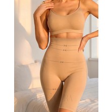 Ixoman Kadın Kalça, Basen, Popo & Göbek Sıkılaştırıcı ve Beden Küçültücü Paçalı Korse