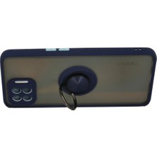 Vera Vtc  Oppo Reno 4 Lite Kılıf Montreal Yüzüklü Silikon Kapak - Lacivert 965874