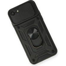 Vera Vtc  iPhone 7 Kılıf Pars Lens Yüzüklü Silikon - Siyah 965874