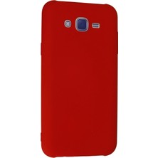 Vera Vtc  Samsung Galaxy J7 Kılıf Nano Içi Kadife Silikon - Kırmızı 965874