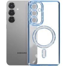 Vera Vtc  Samsung Galaxy S26 Joke Simli Magneticsafe Kılıf - Mavi 965874