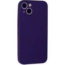 Vera Vtc  iPhone 13 Mini Kılıf Nano Içi Kadife Silikon - Mor 965874
