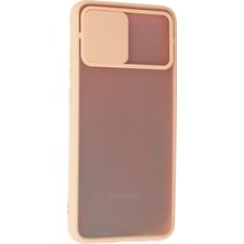 Vera Vtc  Samsung Galaxy A02S Kılıf Palm Buzlu Kamera Sürgülü Silikon - Pembe 965874