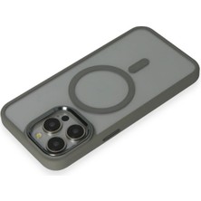 Vera Vtc  iPhone 15 Pro Max Kılıf Room Magneticsafe Silikon - Gri 965874