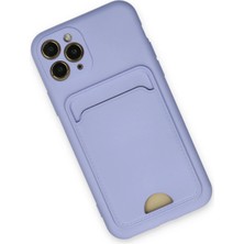 Vera Vtc  iPhone 11 Pro Kılıf Kelvin Kartvizitli Silikon - Lila 965874