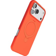 Vera Vtc  Apple iPhone 17 Pro Regal Magsafe Standlı Kapak - Turuncu 965874