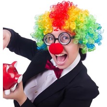 Vera Vtc Palyaço Kostüm Aksesuar Seti 3’lü – Peruk Burun Gözlük 965874