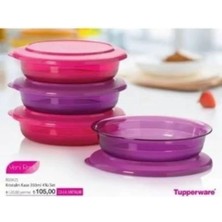 Tupperware Kristalin Kase Mor Pembe Renk 2 Adet Tabak