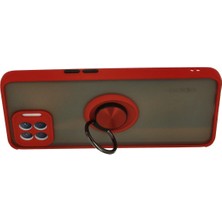 Vera Vtc  Oppo Reno 4 Lite Kılıf Montreal Yüzüklü Silikon Kapak - Kırmızı 965874