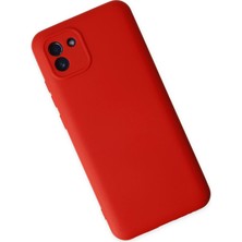 Vera Vtc  Samsung Galaxy A03 Kılıf Nano Içi Kadife Silikon - Kırmızı 965874