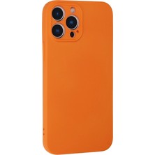 Vera Vtc  iPhone 13 Pro Kılıf Nano Içi Kadife Silikon - Turuncu 965874