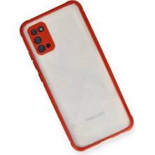 Vera Vtc  Samsung Galaxy A02S Kılıf Miami Şeffaf Silikon - Kırmızı 965874