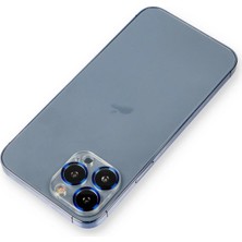 Vera Vtc  iPhone 12 Pro Metal Kamera Lens Koruma Cam - Mavi 965874